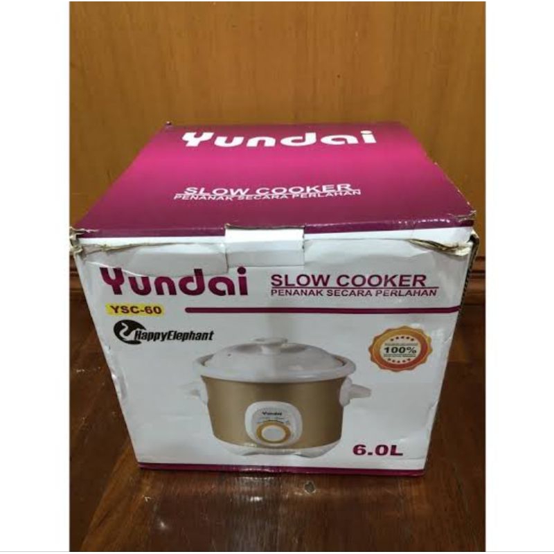 YUNDAI SLOW COOKER YSC 60 PENANAK LAMBAT 6 LITER