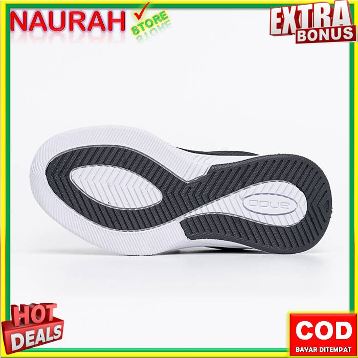 Sepatu Sekolah Hitam Putih Ando BSC Original Sneakers Unisex Pria Wanita Remaja Junior Dewasa Sporty Casual Trendy Sepatu Sekolah Kuliah Kerja Jogging