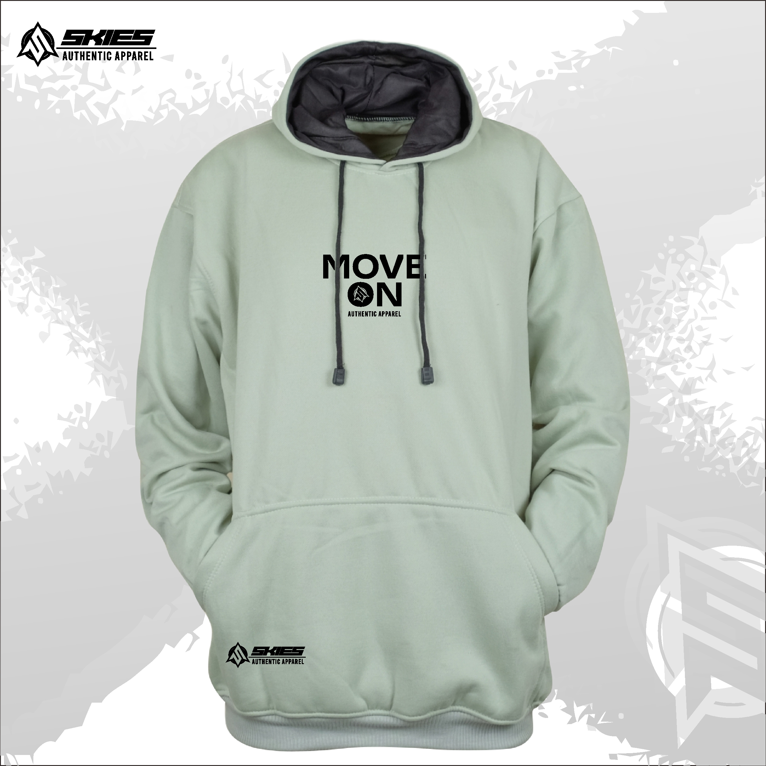 Sweater Pria Distro Keren Skies Apparel Hoodie Cowo Distro Warna Hijau Mint Aesthetic Sablon Simple Move On Suiter Pria Terbaru 2023 Keren Switer Cowok Murah Terbaru Tebal Authetntic Premium HIgh Quality