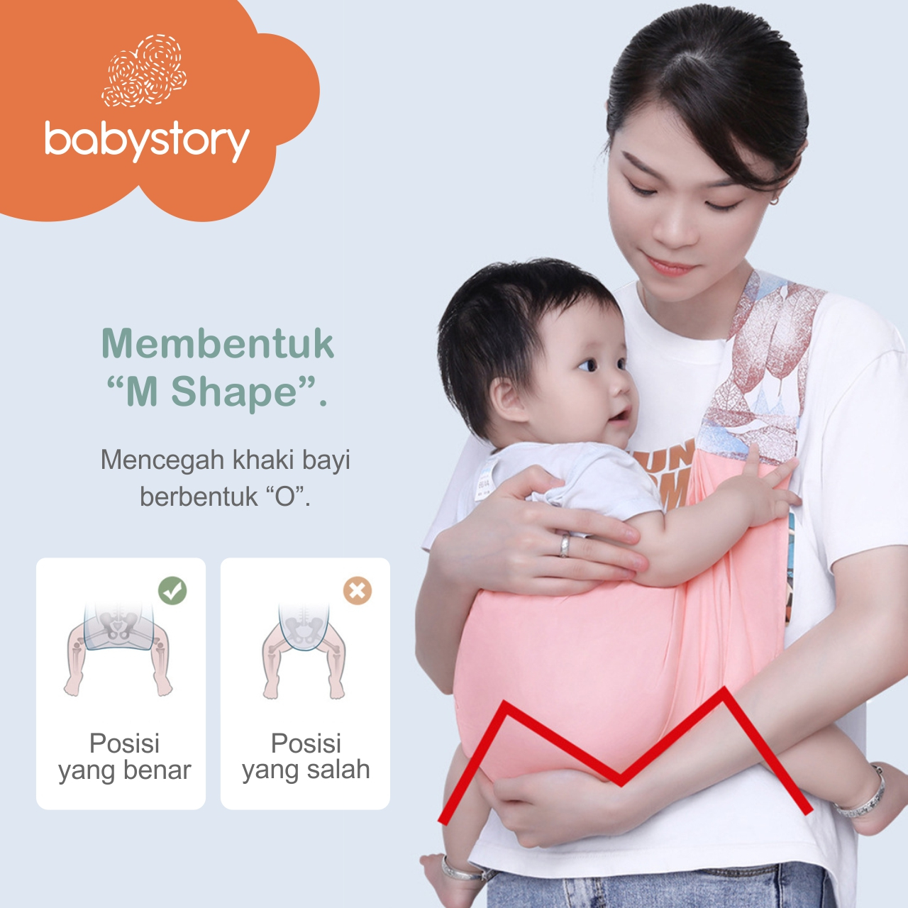 Gendongan bayi gendongan casual gendongan samping gendongan Sling Bayi Depan Shape Cocok gendongan M shape gendongan bayi gendongan