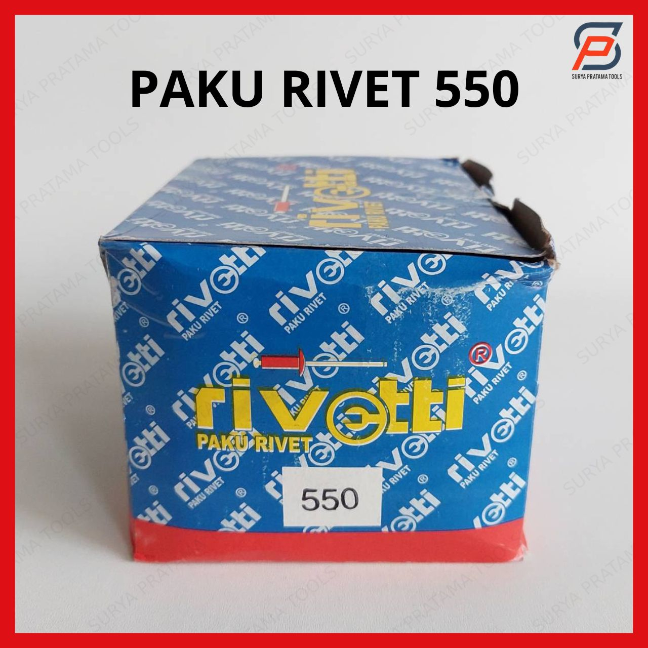 Paku Rivet 550 Rivetti Isi 1000 Pcs Ukuran 4mm x 12,7mm