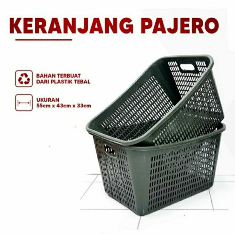 Keranjang Plastik Pajero Keranjang Baju Jumbo Serbaguna