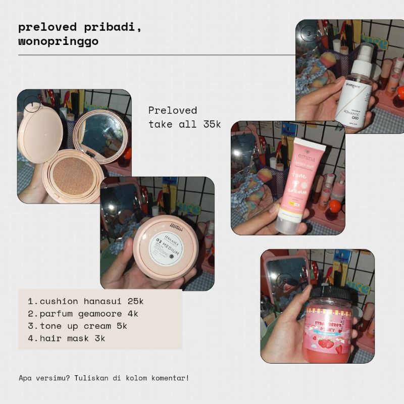 preloved skincare make up sepatu kronikel convers dupe