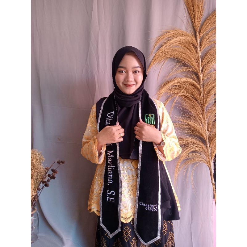 SELEMPANG WISUDA, Selempang Juara, Selempang Nama Wisuda/ Cumlaude / Custom, Selempang Gelar, selemp