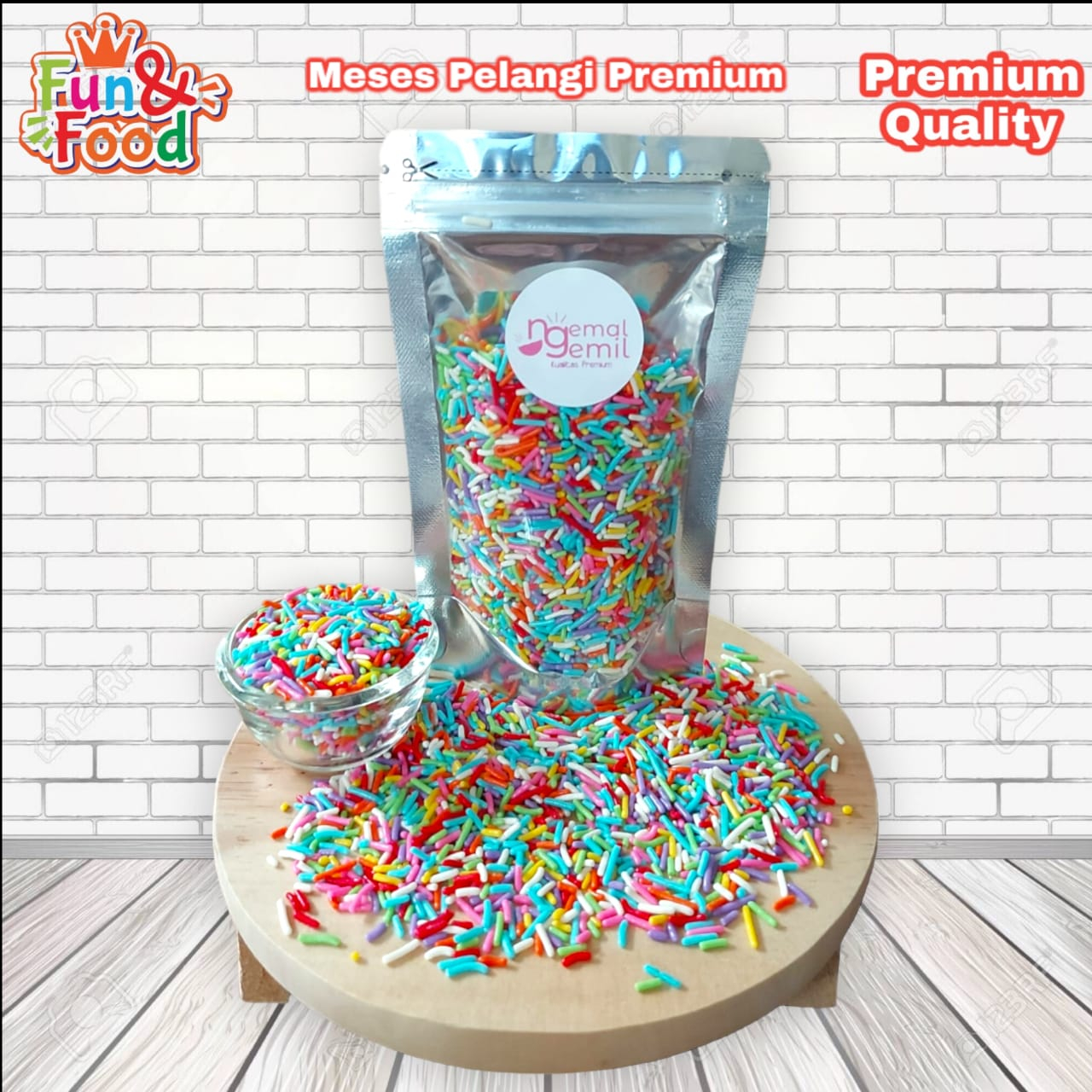 

Meses Pouch Pelangi Meses Butiran Coklat Sprinkle Topping Donut Kue Bolu Kualitas Premium