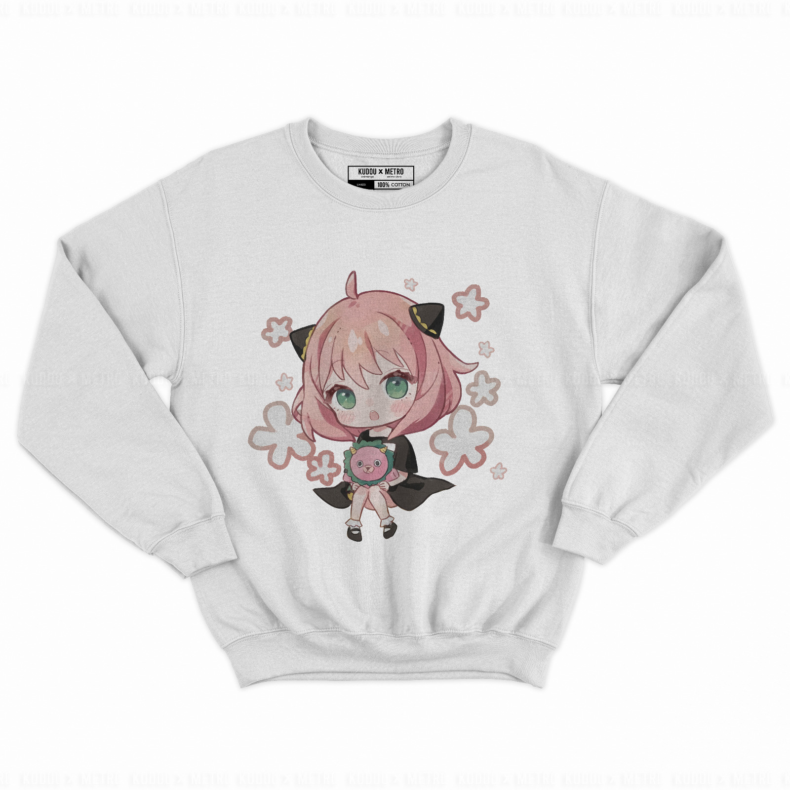 Crewneck Anya Flower Anime Manga Spy X Family Premium Unisex