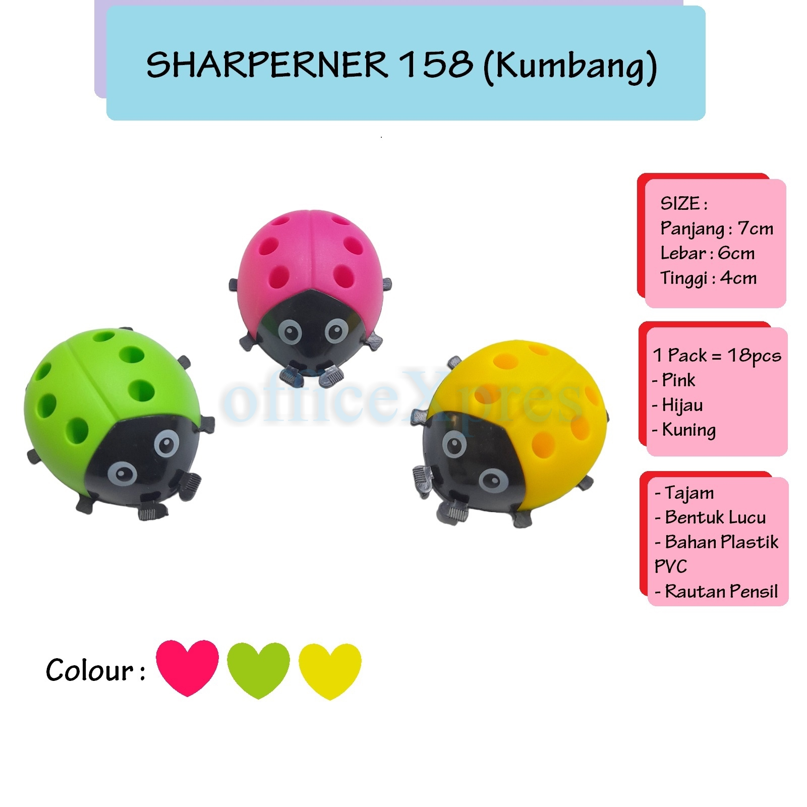 

Serutan Pensil Lucu / Rautan Pensil Imut / Pencil Sharpener Karakter 158