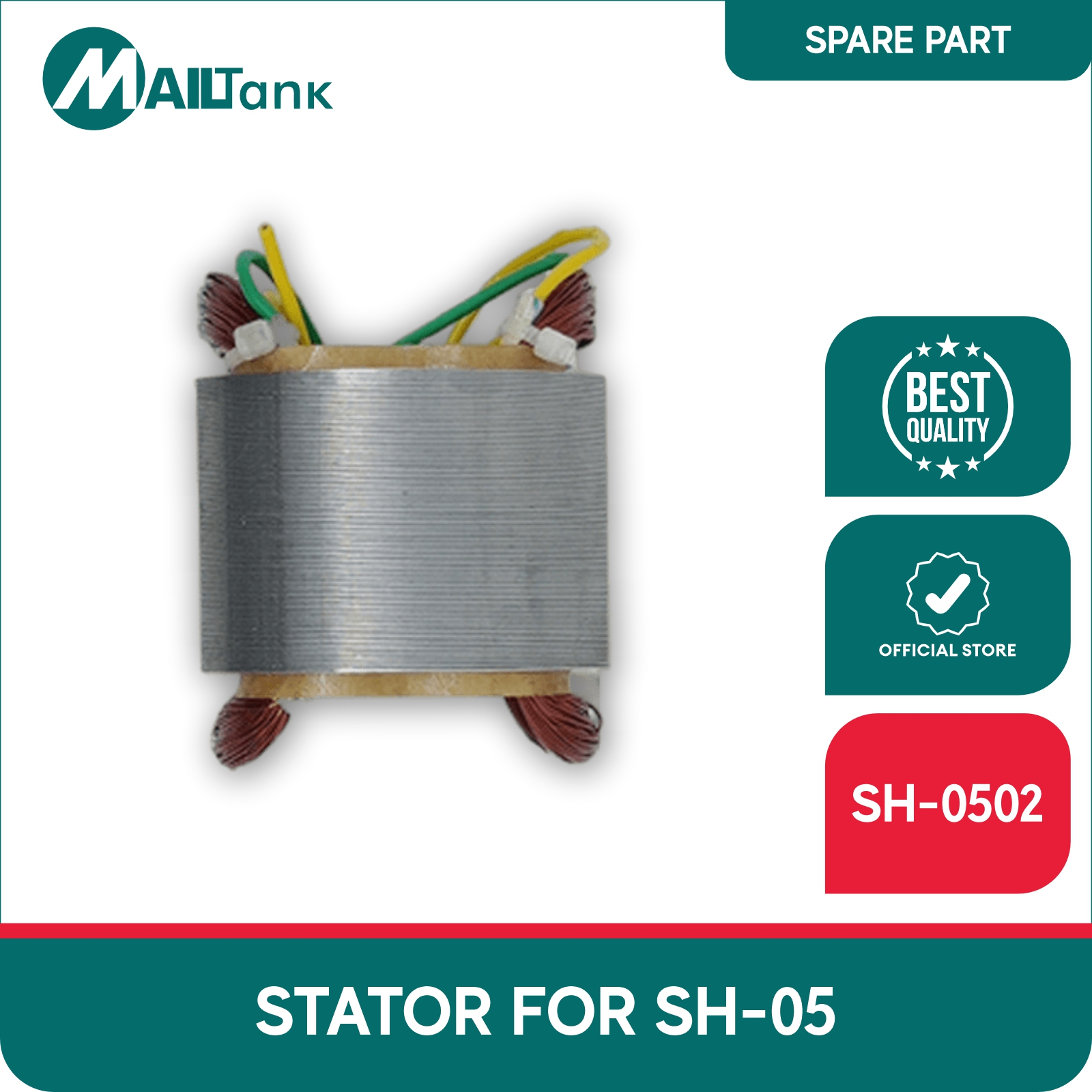 MAILTANK SH0502 STATOR ANGEL GERINDA SH05 ORIGINAL SPAREPART