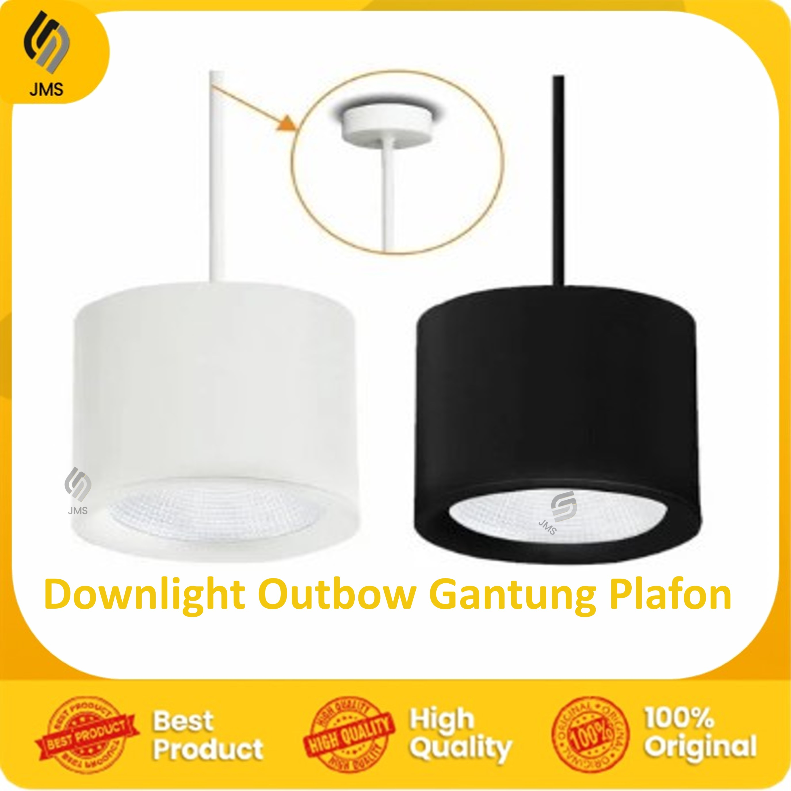 Lampu downlight outbow gantung led lampu plafon