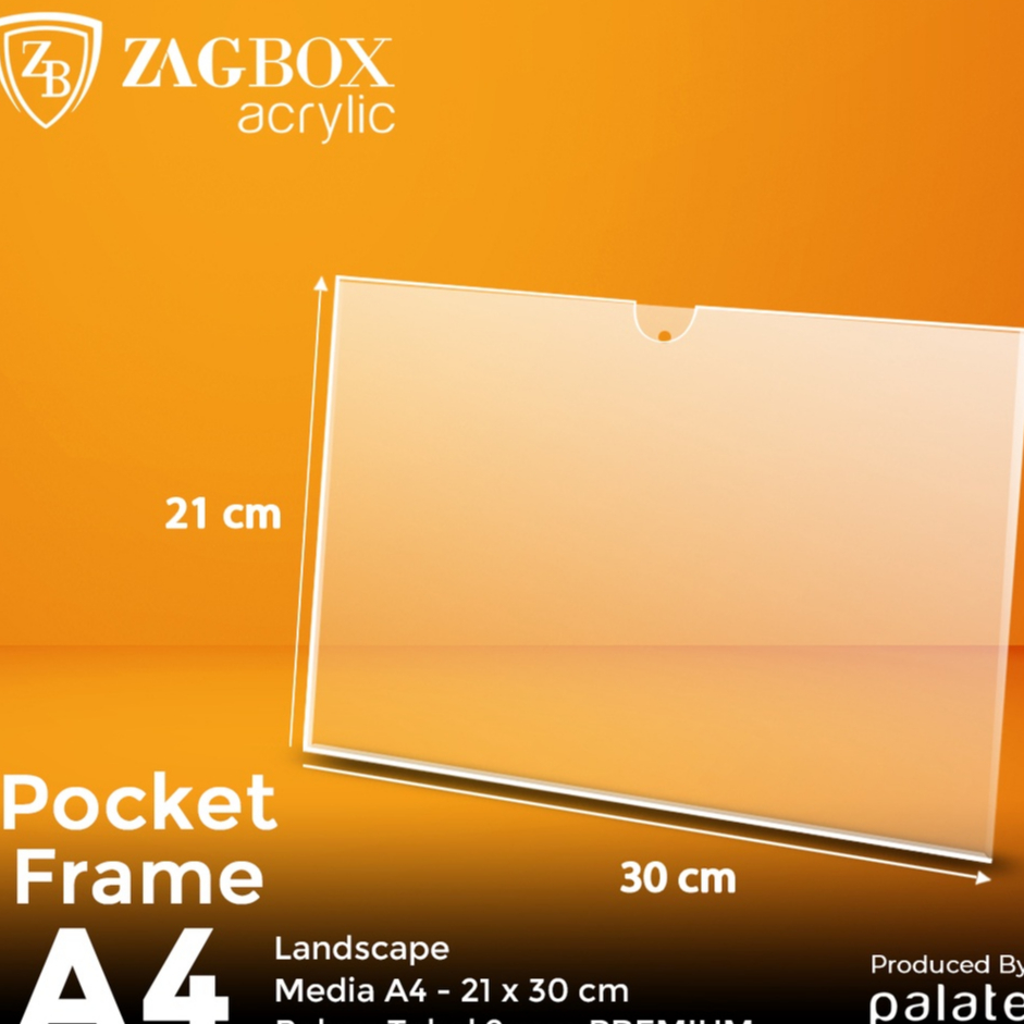 

ACRYLIC POCKET FRAME / AKRILIK THICKER / AKRILIK POCKET A4