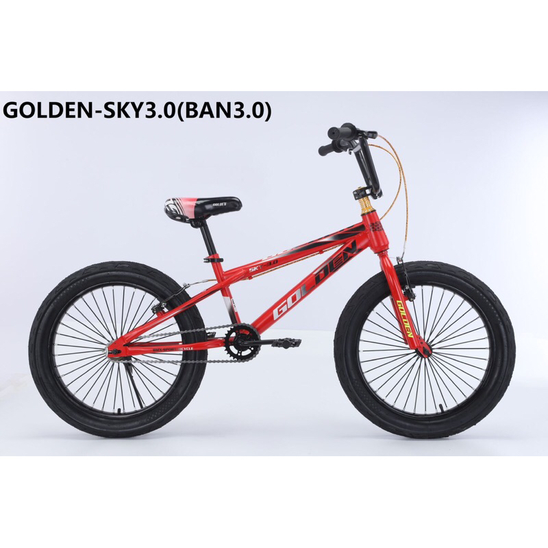 Sepeda BMX 20 inch GOLDEN Sky 3.0 Ban Besar