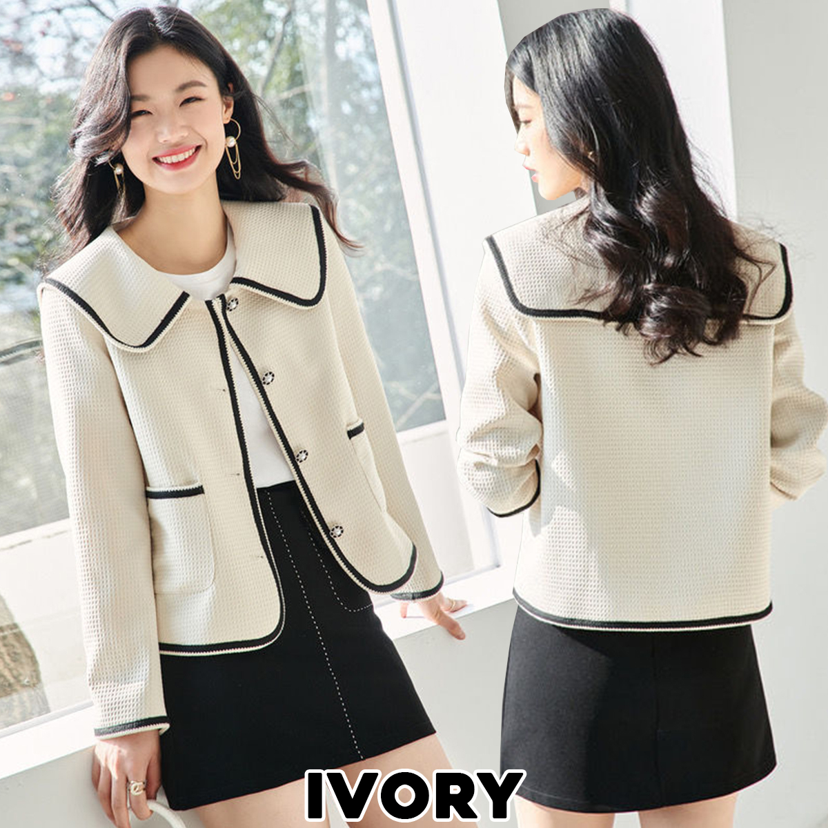 KARAKOREA 5570 Yuri Premium Korean Blazer/Cardigan/Outwear/Outer/Blazer Kerja/Blazer Office Wanita