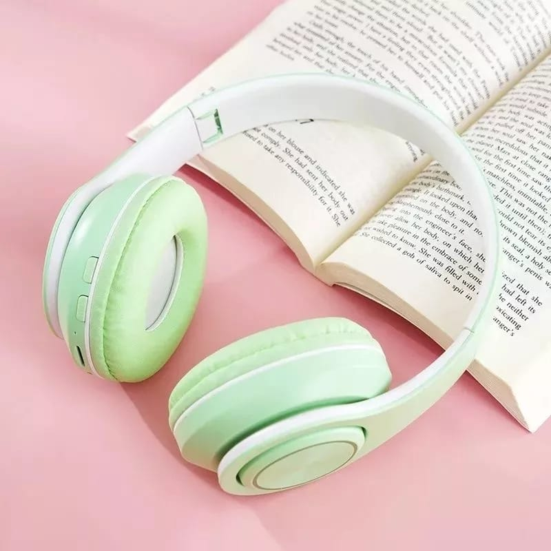 Headphone Bando Bluetooth Macaron P33 Headset Bando Wireless P33 Earphone Bando Bluetooth P33