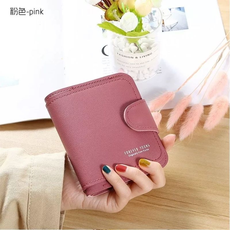DOMPET LIPAT WANITA IMPORT KOREA FOREVER YOUNG MODEL TERBARU NEW DOMPET PENDEK