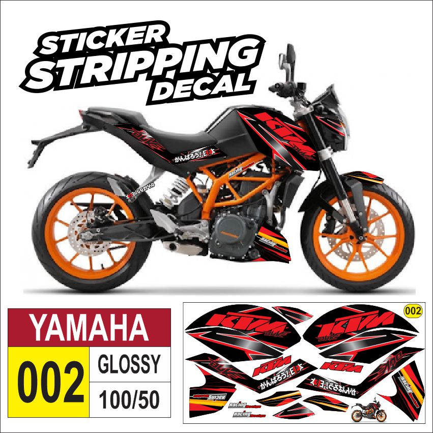 striping variasi KTM Duke 2016 /sticker decal motor KTM Duke 2016 /stiker lis polet KTM Duke 2016