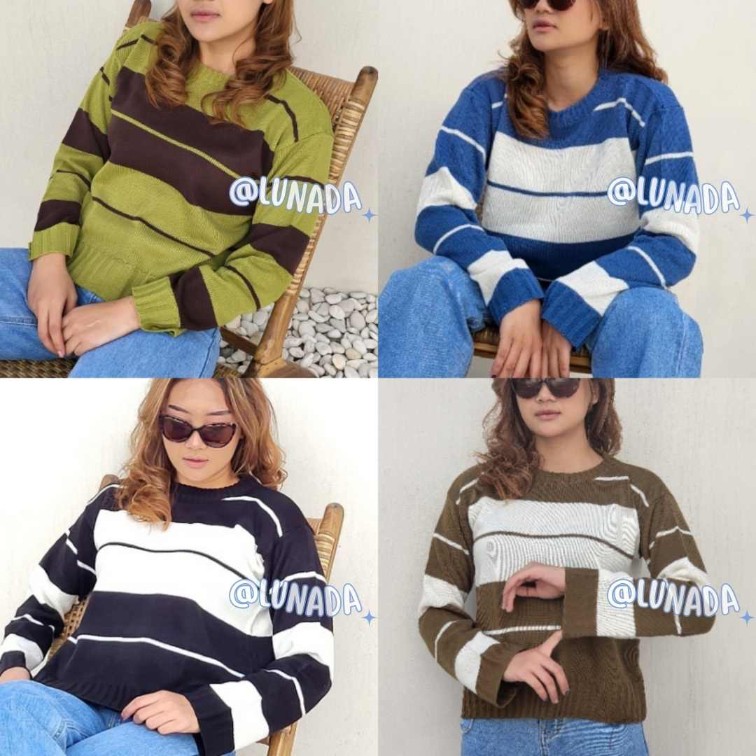 SWEATER WANITA CROP SOOJIN KNIT PREMIUM / SWEATER WANITA RAJUT PREMIUM CROP KOREA SOOJIN