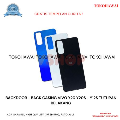 Promo Backdoor - Back Casing Vivo Y20 Y20S - Y12S Tutupan Belakang