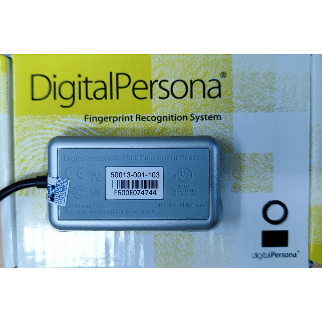 Digital Persona U Are U 4500 &amp; Solution HID Fingerprint Reader Sidik Jari Support BPJS