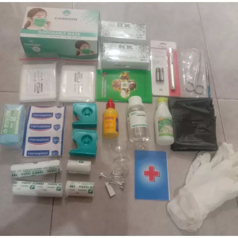Isi P3K / Isi Kotak Obat Type A B dan C (Masker 1 Box)