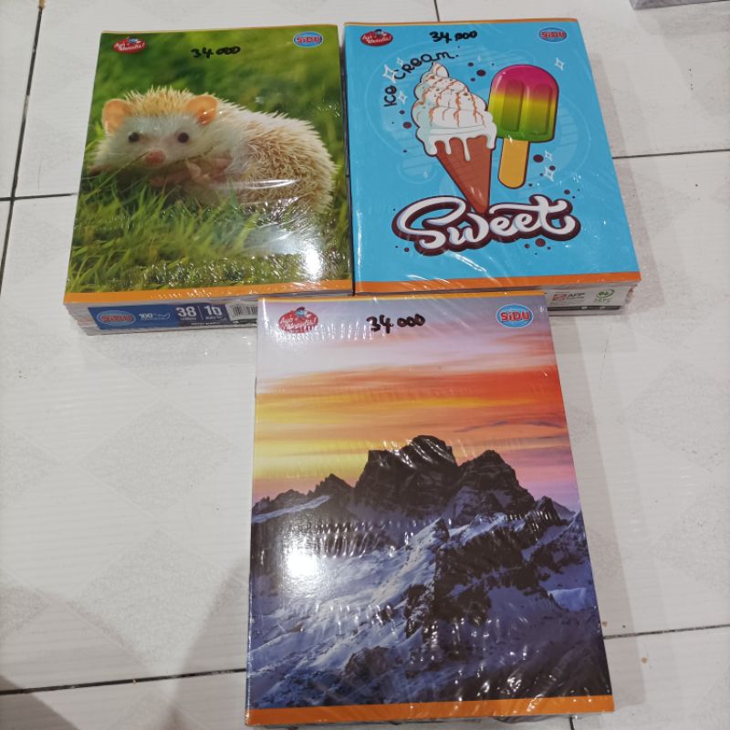 

KIANDAA BUKU TULIS SIDU 38 lembar Free stiker nama Notebook Sinar dunia buku catatan anak sekolah atk makassar