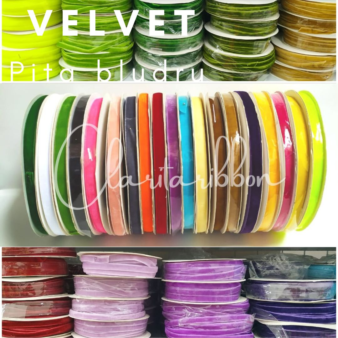 Pita Velvet Pita Bludru 1/2&quot; ROLL