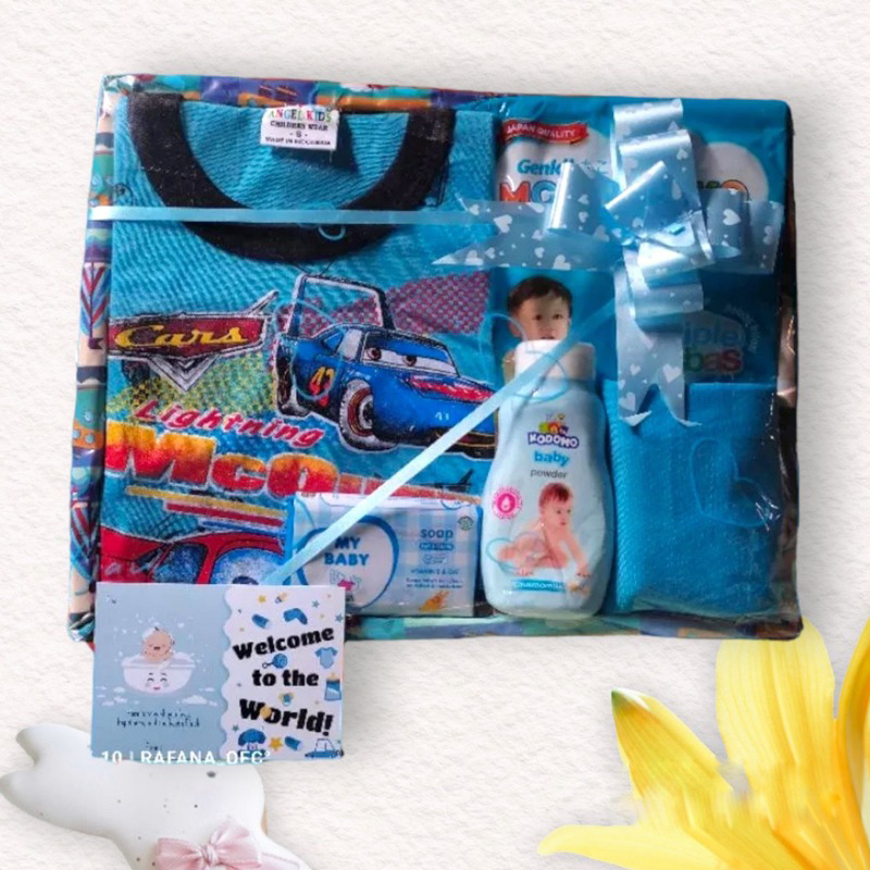 Hampers bayi newborn Kado lahiran bayi cowok Parcel bayi laki laki