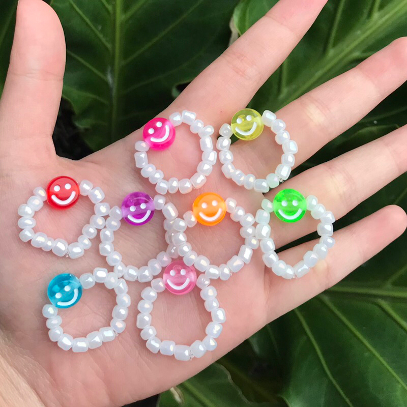 COLOURFULL SMILEY BEADS RING | CINCIN MANIK MANIK