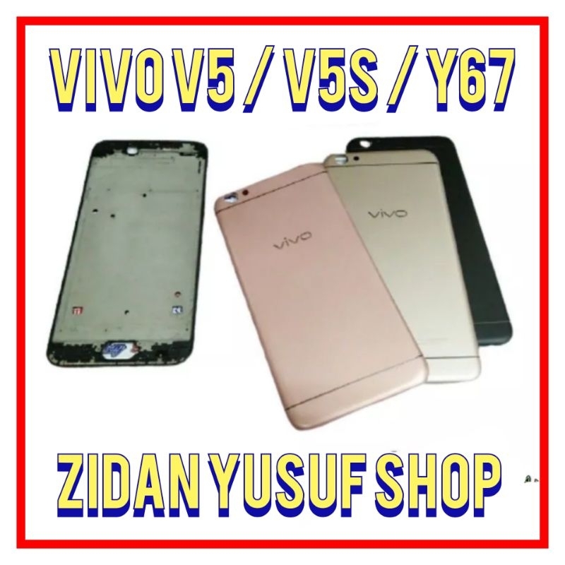 FRAME+BACKDOOR KESING CASING FULLSET VIVO V5 / Y67 / V5S FULLSET ORIGINAL