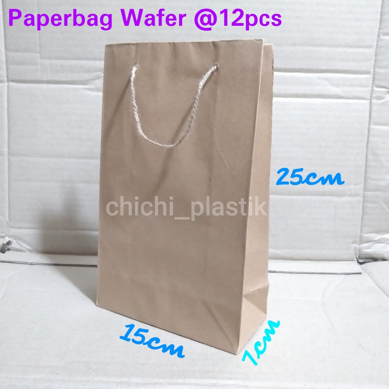 Isi 12pc Paperbag wafer 15x25 polos lusinan / tas kertas motif batik 15 x 25 / tas kertas batik / paperbag