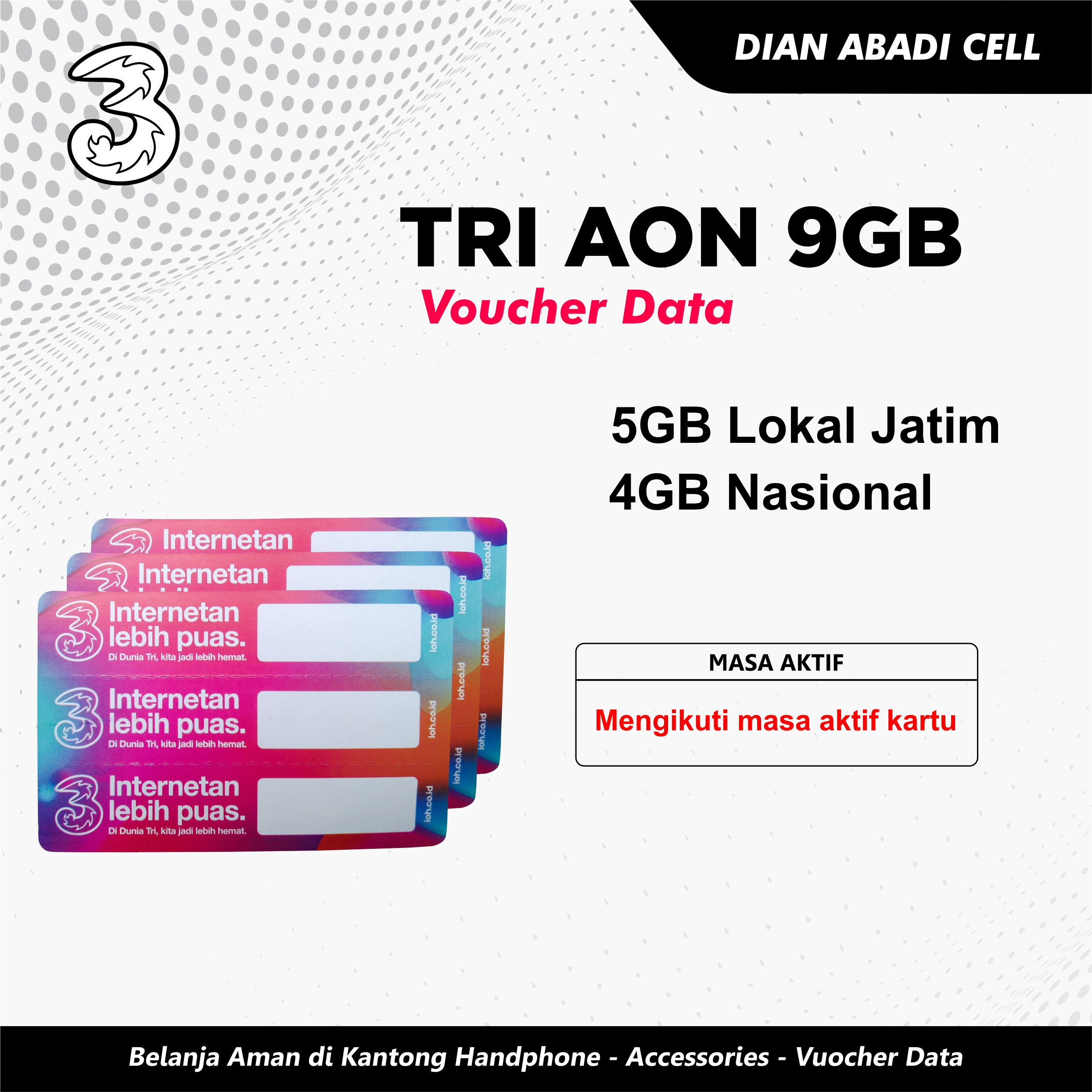 Voucher Tri AON 9GB