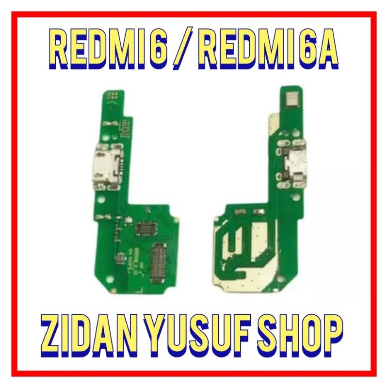 BOARD CHARGER PAPAN CAS XIAOMI REDMI 6 / REDMI 6A PLUG IN MIC