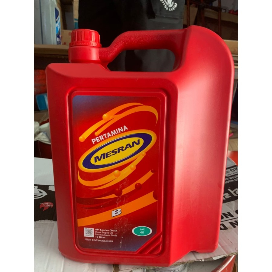 Oli Pertamina Mesran B 40 Galon 10 Liter