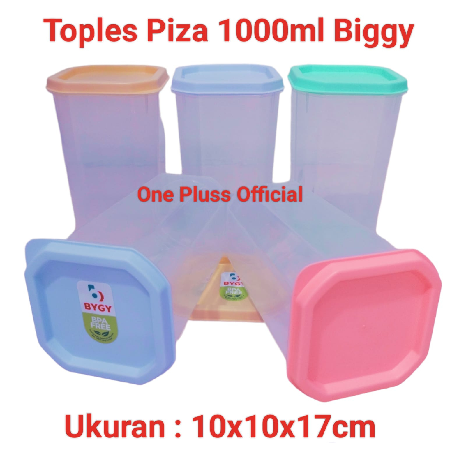 Toples PISA Biggy sealware Toples Kotak Segi 1000ml Bpa free bahan tebal