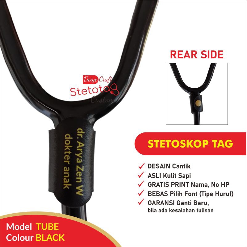 

STETOSKOP TAG STETOTAG DOKTER Custom GRATIS Gravir Nama