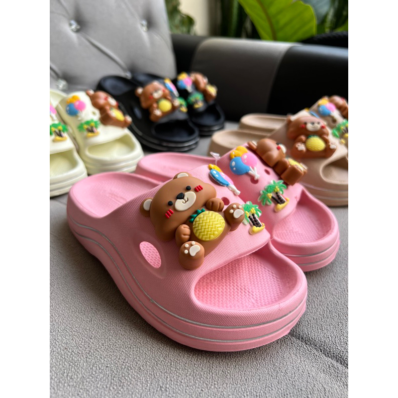 SANDAL WEDGES ANAK EVA JELLY MOTIF KIKO