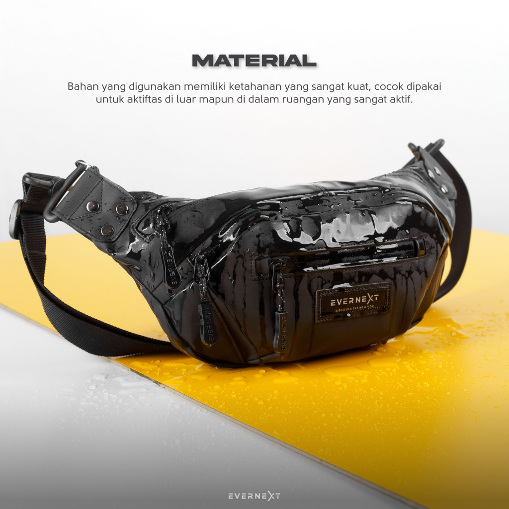 Tas Selempang Waterproof Premium Resleting Waist Bag Tas Slempang Travel Multifungsi Pria Pria Dan Wanita Murah