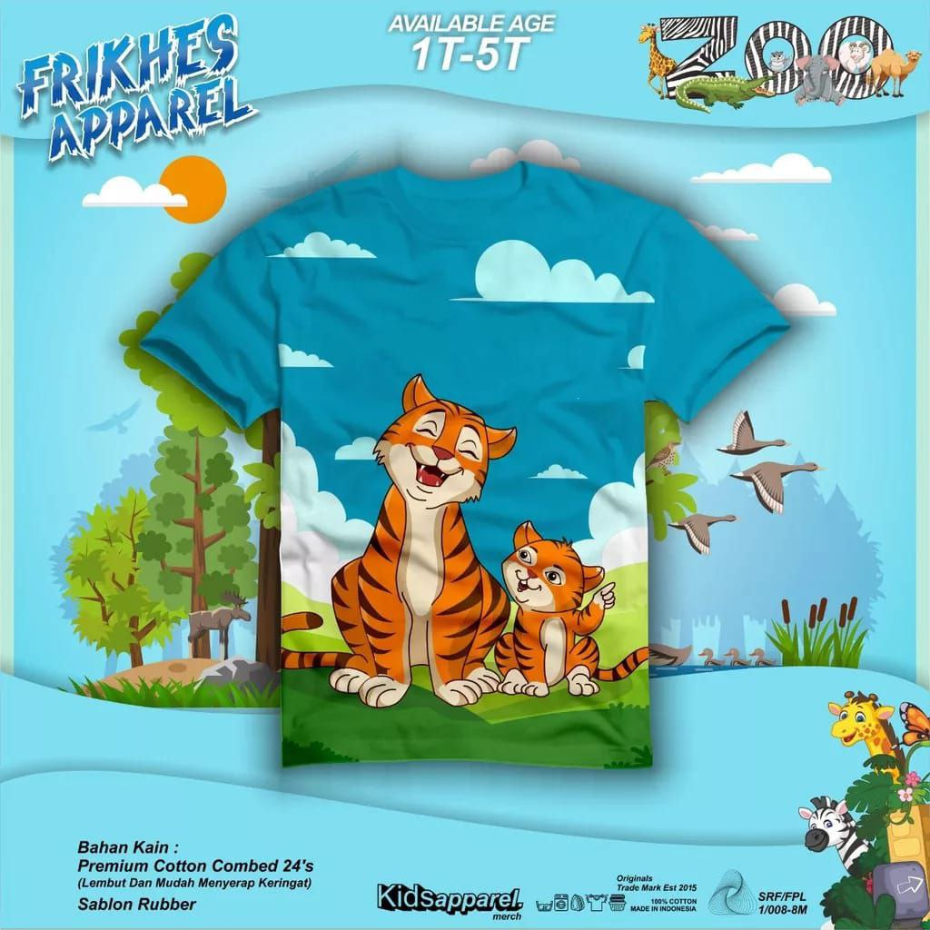 AfsheenaStore SALE Kaos Zoo Series