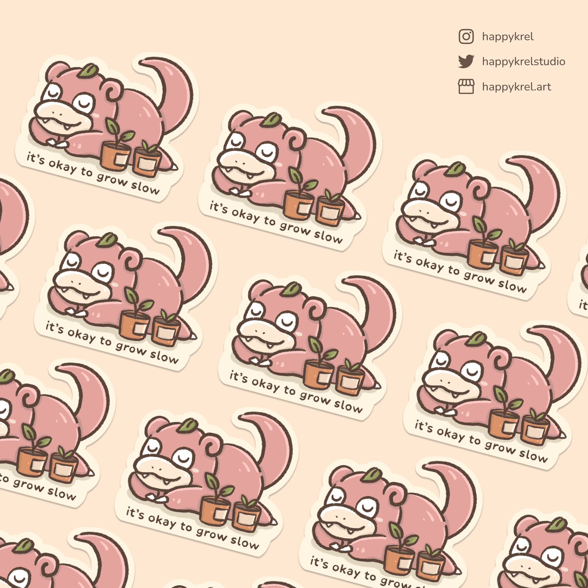 

Slowpoke - Stickers | Pokemon - Happykrel