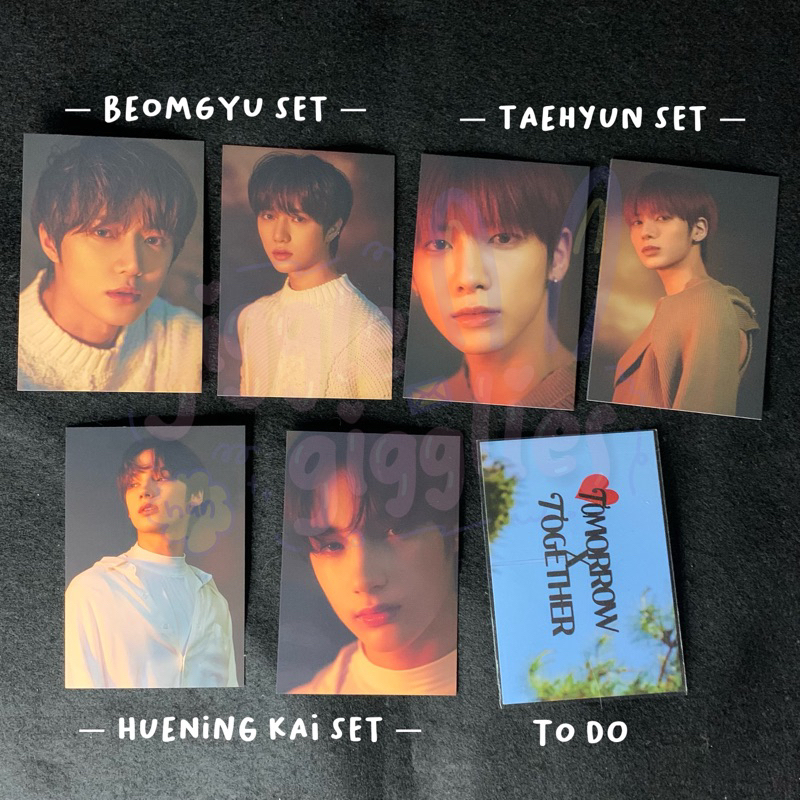 txt photocard pc mpc beomgyu taehyun hueningkail hybe insight to do