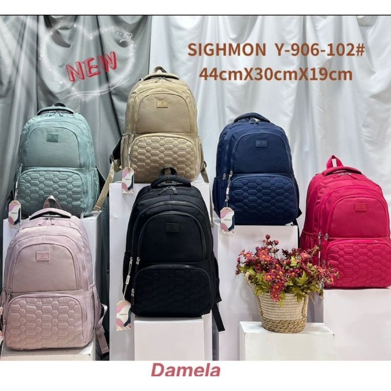 TAS RANSEL WANITA SIGHMON JUMBO IMPORT ORI