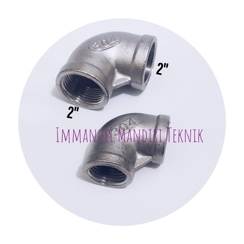 Elbow stainless 2 inch / Elbow drat drat dalam / Knee 2 inch ss304