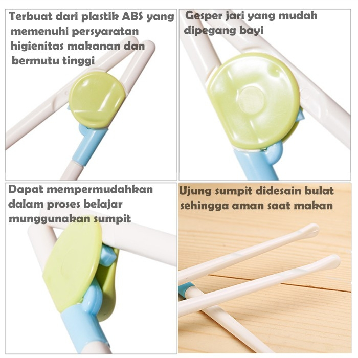 Sumpit Anak chopstick melatih motorik anak/ Sumpit anak belajar makan