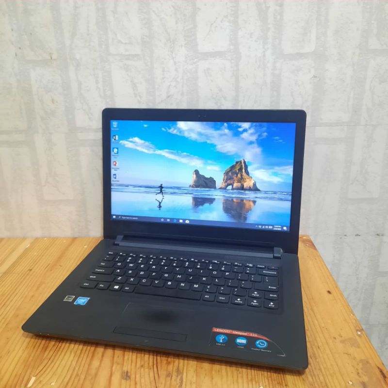 Laptop Lenovo ideapad 110 intel Celeron N3060 Windows 10 Layar 14inch Full aplikasi Ram 4GB/2Gb HDD 500GB