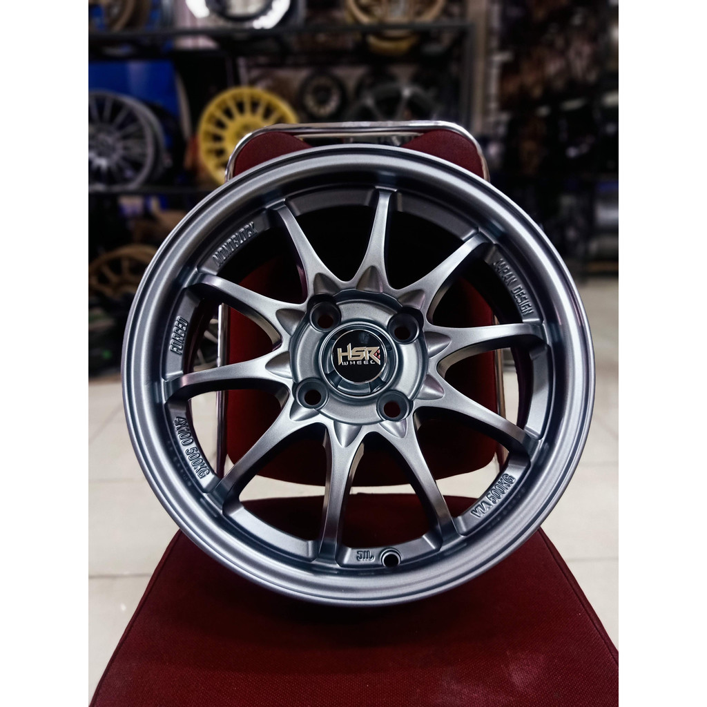 Velg Mobil Brio Agya R14 HSR Hiroshima Model Jari Jari JDM Style