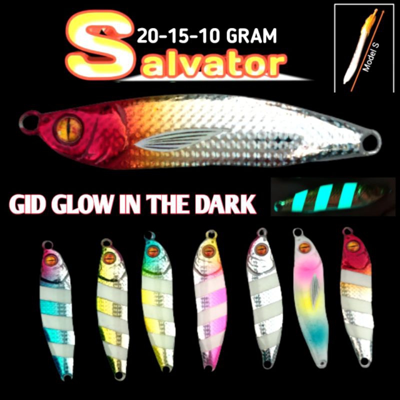 Microjig copy exodus salvator Microjig 10g/15g/20gram metal jig 15 gram metaljig 20gram assist hokji