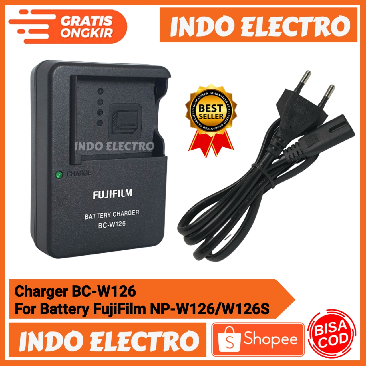 Charger Fujifilm BC-W126 For Battery Fujifilm NP-W126 / NP-W126S