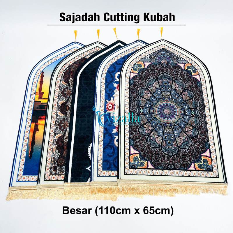 Sajadah Cutting Kubah Besar/ 110*65 Kubah/ Grosir Sajadah