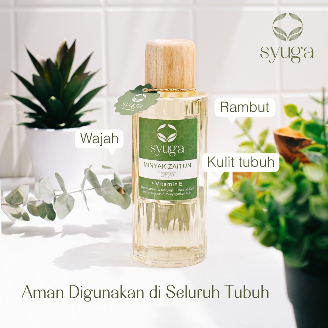 [150ml | 250ml] Syuga Minyak Zaitun + Vitamin E | Pure Olive Oil For Massage