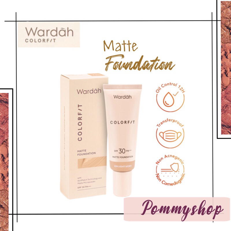 Wardah Colorfit Matte Foundation SPF 30 PA++ 25ml