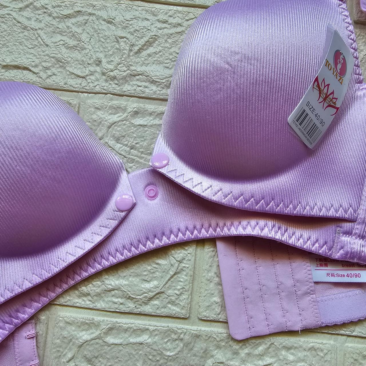 Bra bh menyusui maternity cup C glossy size 36-42 kait 4 kancing 2 in 1 toyazi - 2505